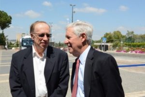 Elie Hirschfeld and Robert Sugarman, former Chairman, Conference of Presidents of Major American Jewish Organizations